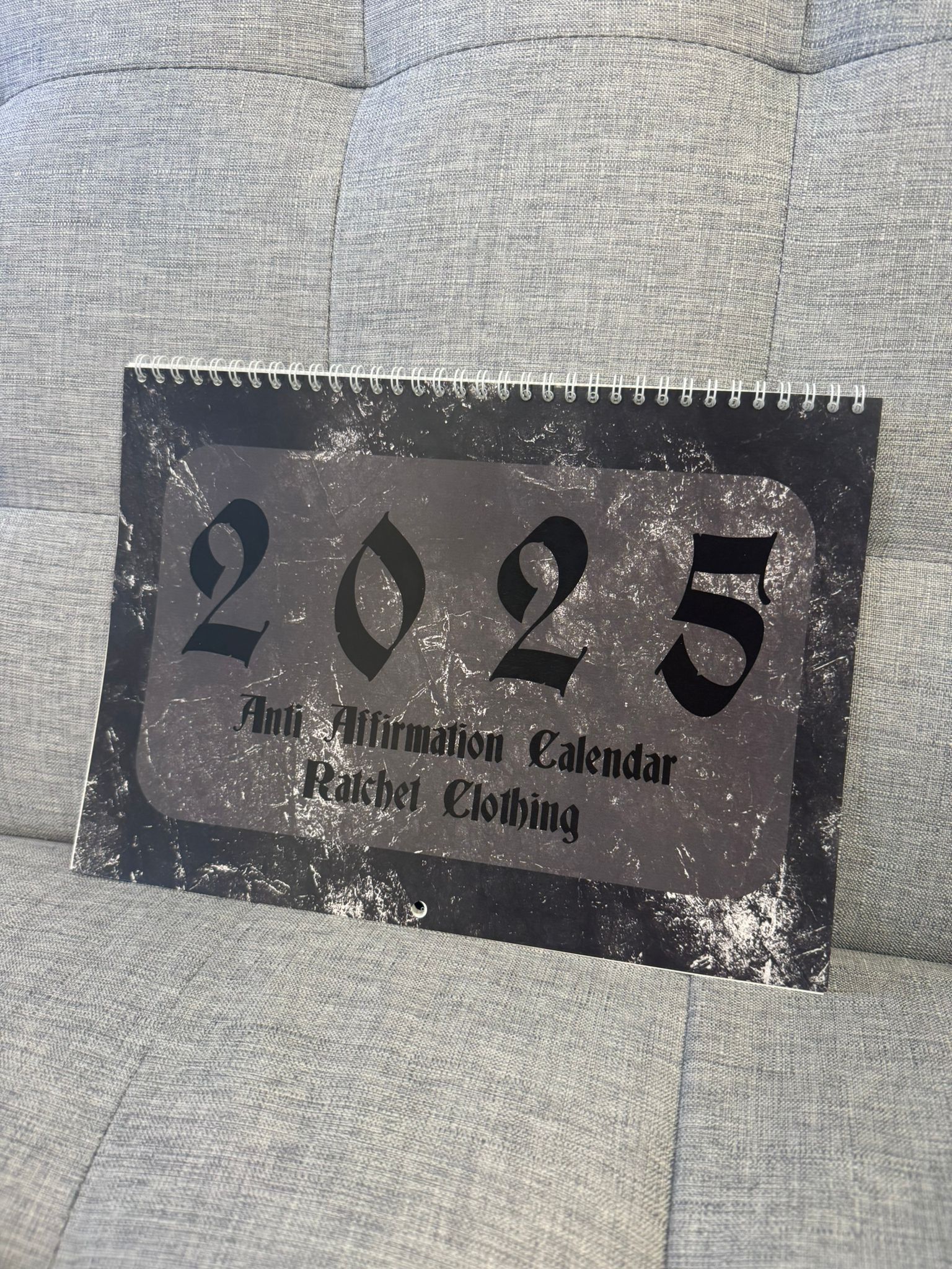 2025 Sarcastic, Dark Affirmation Calendar