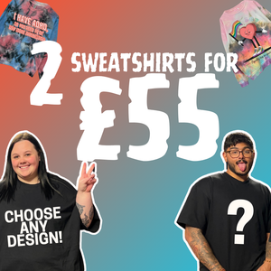 2 SWEATSHIRTS FOR £55 BUNDLE