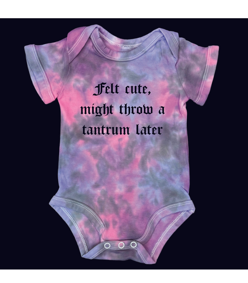 Baby Bodysuit Felt Cute Tie Dye