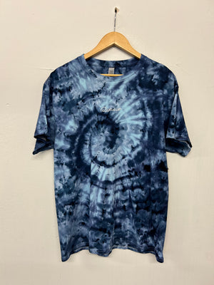 SALE Adult Tee Blue/Navy Ice Spiral Large