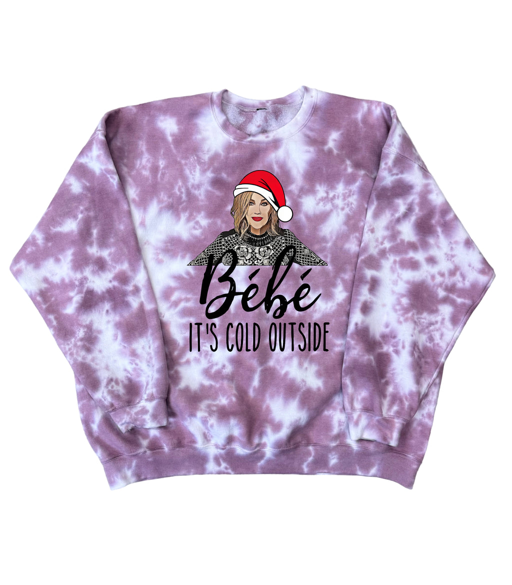 Bebe It's Cold Outside Tie Dye